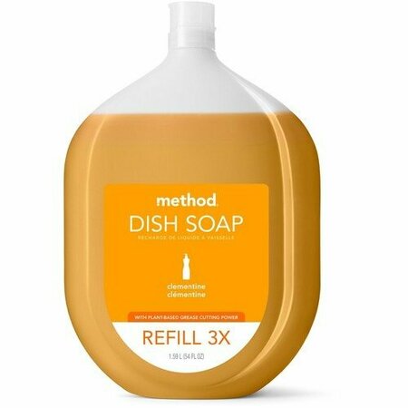 METHOD Dish Soap, Manual, Capped Refill, Clementine, 54oz, Orange MTH328103